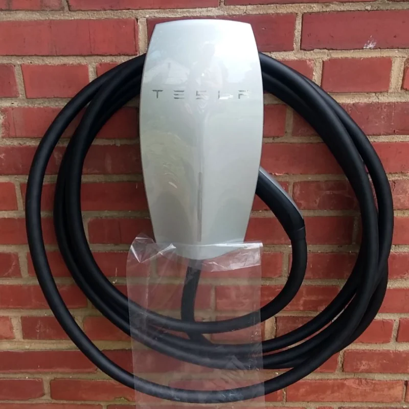Tesla Outside-v2 Tesla Charger installed outdoors